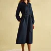 Thea Navy Ponte Long Sleeve Dress