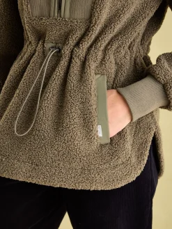 Thurleston Khaki Green Borg Fleece