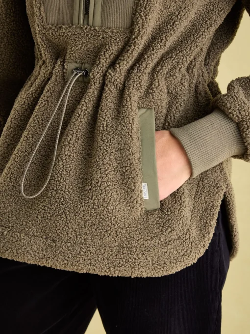 Thurleston Khaki Green Borg Fleece