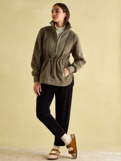 Thurleston Khaki Green Borg Fleece