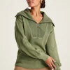 Tia Green Pullover Sweatshirt