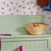 Truly Pink Flirty Pheasants 10M Wallpaper