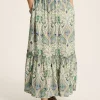 Verity Blue & Green Tiered Skirt