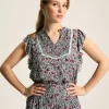 Verity Multi Frill Shoulder Sleeveless Blouse