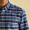 Welford Blue Cotton Check Shirt
