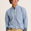 Welford Blue Gingham Cotton Check Shirt