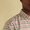 Welford Cream Multi Cotton Check Shirt
