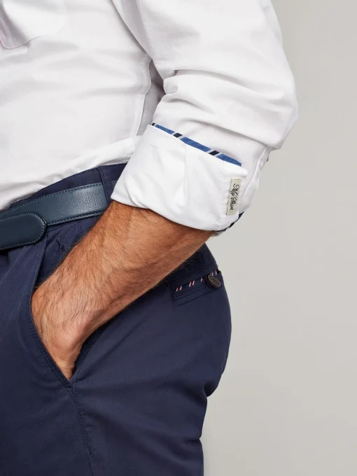 White Classic Fit Cotton Oxford Shirt