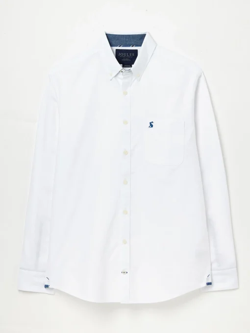 White Classic Fit Cotton Oxford Shirt
