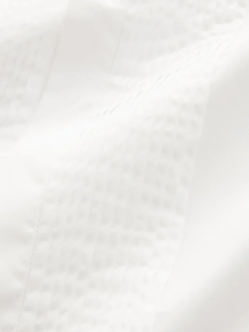 White Pleated Bib Front Dress Shirt