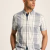 Wilson Blue Checked Classic Fit Short Sleeve Shirt