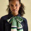 Windsor Green Printed Long Silk Scarf