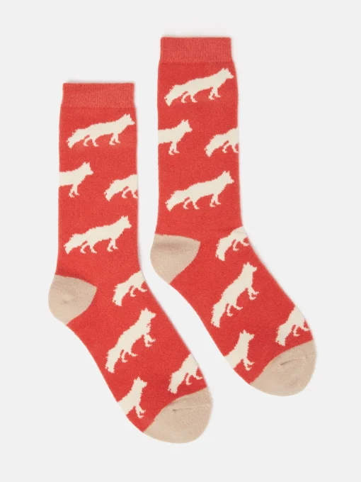 Women's Amble Red Icon Socks (size 4-8)