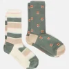 Women's Everyday Khaki/Grey 2 Pack Socks (size 4-8)