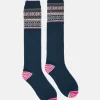 Women's Wader Blue Welly Socks (size 4-8)