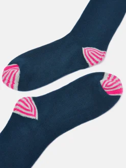 Women's Wader Blue Welly Socks (size 4-8)