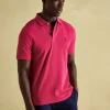 Woody Bright Pink Regular Fit Cotton Pique Polo Shirt