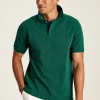 Woody Dark Green Regular Fit Cotton Pique Polo Shirt