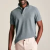 Woody Grey Regular Fit Cotton Pique Polo Shirt