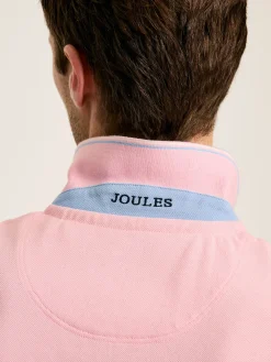 Woody Light Pink Regular Fit Cotton Pique Polo Shirt