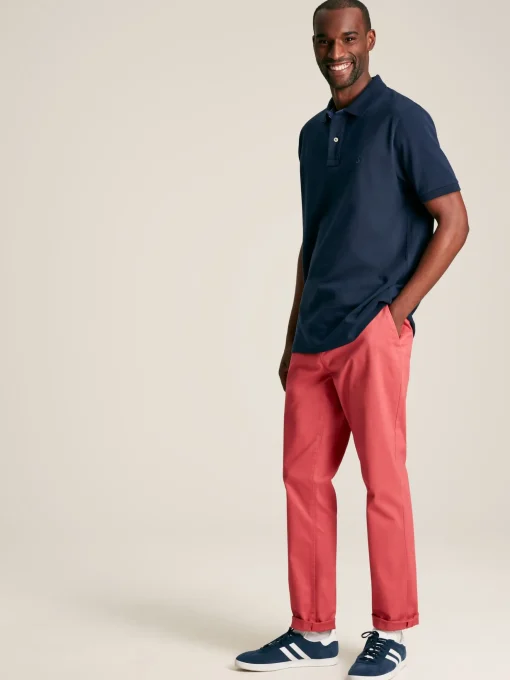 Woody Navy Blue Regular Fit Cotton Pique Polo Shirt